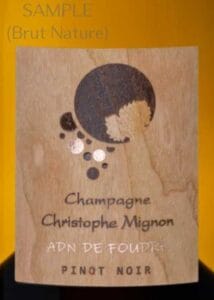 Christophe Mignon ADN de Foudre Pinot Noir Brut Nature_001